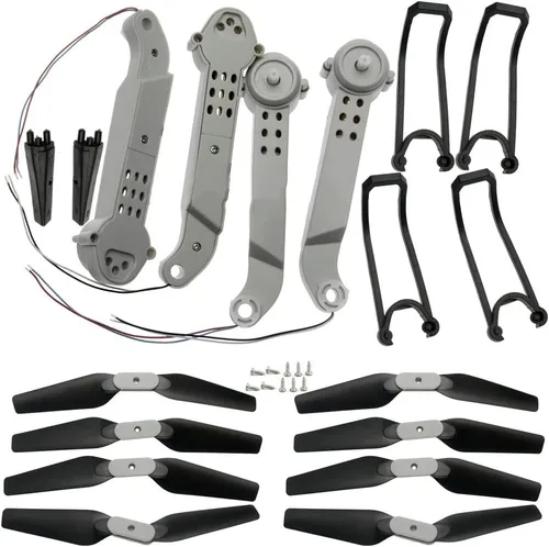 Miniatura 3 de FOLD Drone E525 LS-E525 E88 Teng1 Compatible Spare Parts Set Compatible With RC Quadcopter Including Arms Motor Propeller Landing Gear And Guards