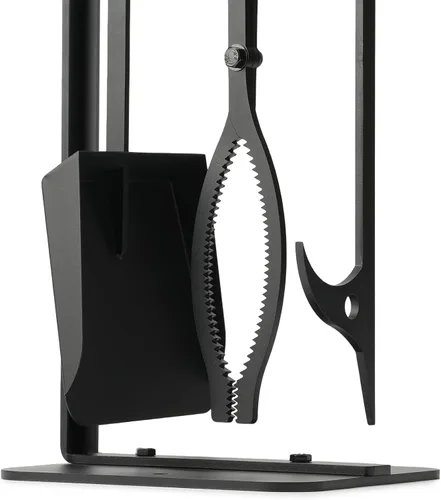 Miniatura 8 de Stanbroil Juego de 3 herramientas para hogueras, póquer de fuego de 28 pulgadas y pinzas para troncos de fuego, juego de herramientas de chimenea