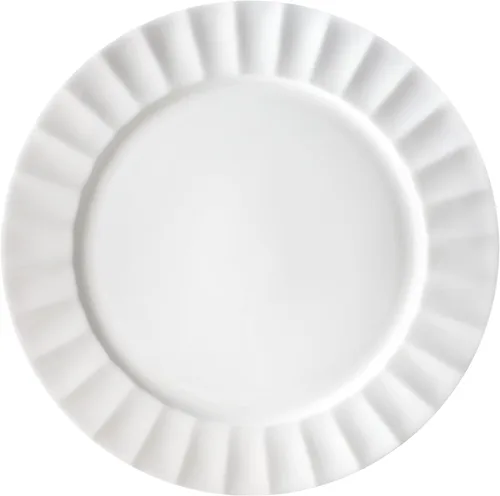 Miniatura 6 de Everyday White by Fitz and Floyd Nevaeh - Juego de vajilla acanalada de 16 piezas, servicio para 4 personas
