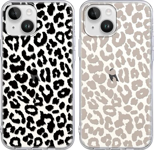 Miniatura 36 de Paquete de 2 Fundas de Teléfono Bonitas con Estampado de Guepardo para Apple iPhone 13 Pro Max de 6.7 Pulgadas, Fundas de Diseño