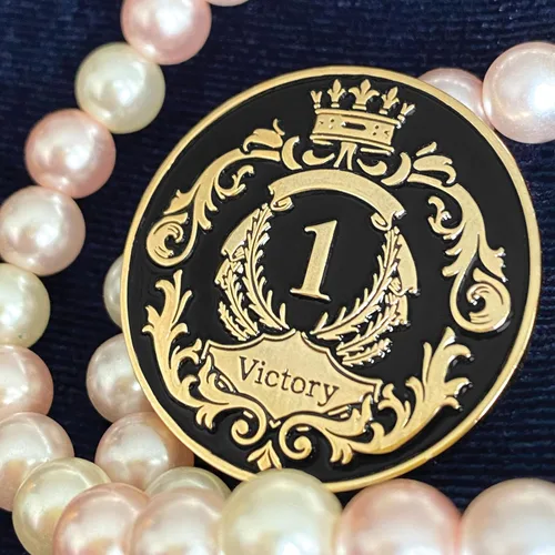 Miniatura 6 de Galileo® The Victory Crown - Moneda AA Medallón Alcohólico Anónimo Moneda de sobriedad de 1 a 10 años Regalo AA The Royal Collection