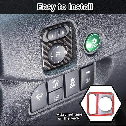 Miniatura 5 de Interruptor de ajuste de espejo retrovisor para Honda Pilot 2016-2022/Ridgeline 2017-2023/Passport 2019-2023, accesorios de protector decorativo