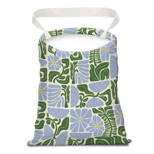 Basurero para automóvil, bolsa de basura para colgar en el respaldo del asiento, bonita bolsa de basura de lona, papelera esencial para automóvil,