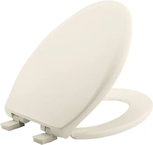 Miniatura 10 de Mayfair Aurora, asiento de inodoro de cierre lento, bisagras fáciles de limpiar y asiento de plástico ajustable de ajuste perfecto, fabricado en EE.