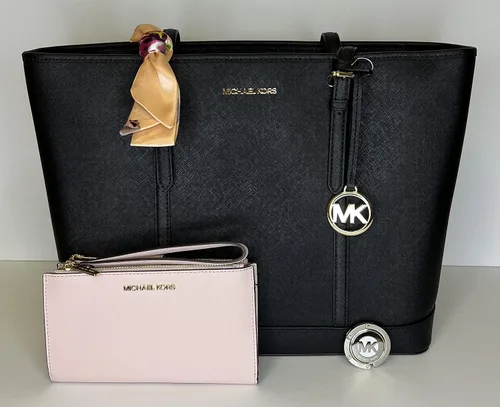 Miniatura 2 de Michael Kors MICHAEL Michael Kors Jet Set - Bolso de hombro grande TZ con gancho para bolso de muñeca con doble cremallera