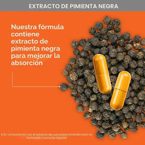 Miniatura 9 de Curcumina de cúrcuma con pimienta negra y jengibre, Qunol 2400 mg tumérica y jengibre, cápsulas de cúrcuma, suplemento de apoyo articular, 95%