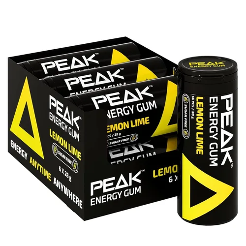 Miniatura 12 de Peak Energy Gum Caffeinated Chewing Gum - Sugar Free With B Vitamins B3 B5 B6 B12 for Focus and Performance - Caffeinated Energy Boost - Natural