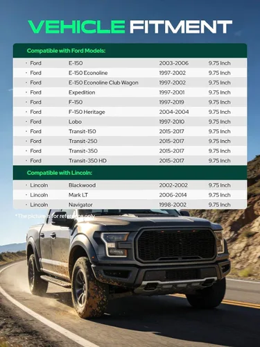 Miniatura 3 de Tapa del diferencial trasero y juego de juntas de repuesto para Ford F-150 Expedition Lobo E-150 Econoline Transit Lincoln Blackwood Navigator Mark