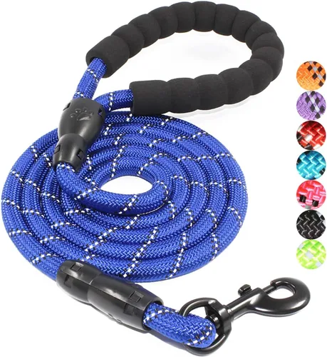 Miniatura 22 de BAAPET Correa para perro de 2/4/5/6 pies con cómodo mango acolchado e hilos altamente reflectantes para perros pequeños, medianos y grandes