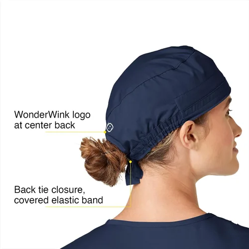 Miniatura 4 de WonderWink Men's Tie Back Scrub Cap