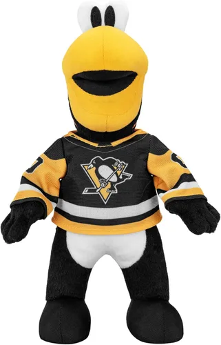 Miniatura 17 de Bleacher Creatures Anaheim Ducks Wild Wing - Figura de peluche de mascota de la NHL de 10 pulgadas (uniforme triangular verde azulado), una mascota