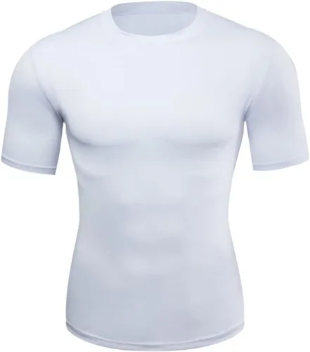 Miniatura 5 de Blaward Paquete de 2 o 3 camisas de compresión para hombre, camisetas de entrenamiento de manga corta, camisetas frescas y secas, camisetas