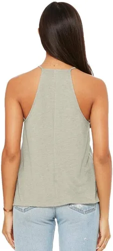Miniatura 4 de Bella + Canvas - Camiseta de tirantes para mujer Flowy con cuello alto - 8809