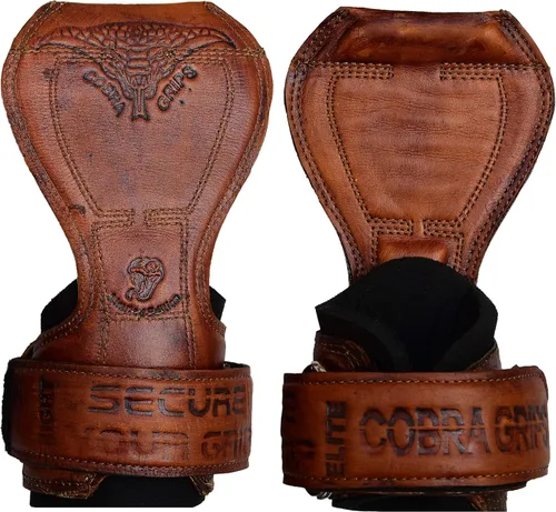 Miniatura 30 de Cobra Grips Weight Lifting Gloves with Adjustable Neoprene Padded Wrist Wraps - Heavy Duty Alternative to Power Lifting Hooks for Deadlifts
