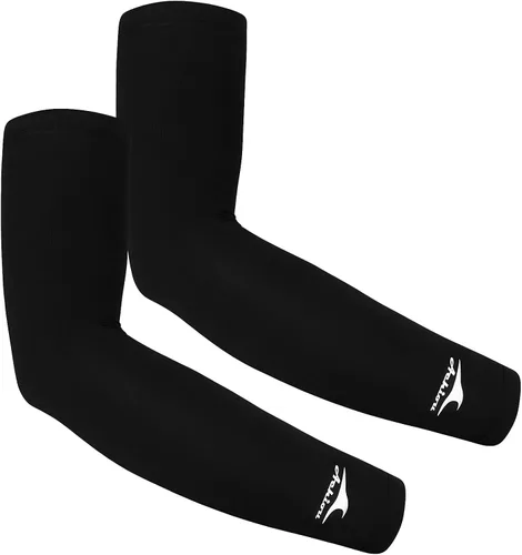 Miniatura 13 de Achiou Mangas de Brazo de Seda de Hielo Refrigerante, Mangas de Protección Solar UV de Verano, de Compresión UPF 50+ para Mujeres, Voleibol