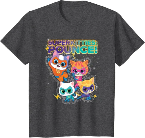 Miniatura 32 de Disney Junior SuperKitties Pounce! Camiseta de equipo completo, talla S