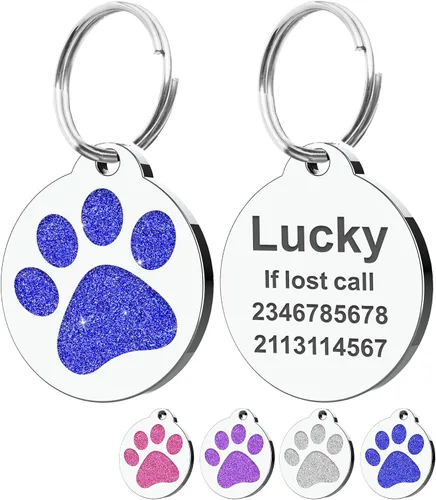 Miniatura 15 de Etiquetas para perros personalizadas para mascotas, etiquetas de nombre para perro, etiqueta para perro personalizada grabada con cualquier nombre