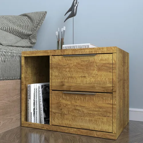 Miniatura 7 de Livelynine Papel de contacto de madera de roble oscuro para encimeras de escritorio, despegar y pegar, envoltura de vinilo de grano de madera