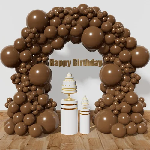 Miniatura 20 de Kit de arco de globos de color rosa claro, 111 piezas de globos de látex de 18, 12 y 5 pulgadas, guirnalda de globos de fiesta para cumpleaños, baby
