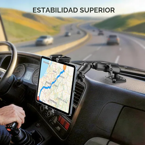 Miniatura 2 de OHLPRO Soporte para Tableta para Camión - Base de Perforación de Servicio Pesado - Soporte para Tableta para Tablero de Automóvil, Soporte para iPad