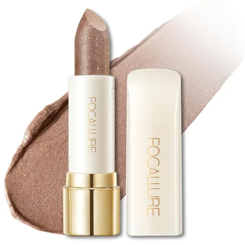 Miniatura 12 de FOCALLURE Lápiz labial brillante hidratante, acabado brillante de perlas, bálsamo labial teñido hidratante con textura cremosa, tinte labial de RD02