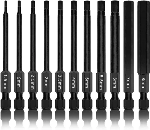 Miniatura 16 de NEIKO 10048A Juego de Brocas de Seguridad de 100 Piezas Acero Cr-V Adaptadores de 1/4 de Pulgada Phillips Ranurado Hexagonal Torx Star A Prueba