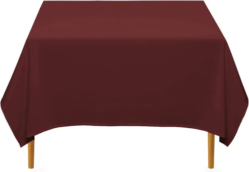 Miniatura 17 de Lann's Linens - Mantel cuadrado premium de 70 pulgadas para bodas/banquetes/restaurantes - Mantel de tela de poliéster - Blanco