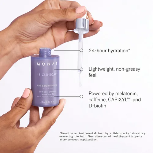Miniatura 9 de MONAT IR Clinical Serum para cuero cabelludo, contra adelgazamiento del cabello, nutre, reduce quiebre, aumenta densidad capilar, apoya cabello más