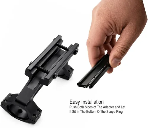 Miniatura 3 de .22/Airgun to Picatinny/Weaver Low Pro Low Profile Ligero Repetible Alineación Innovadora Rail Plataforma Adaptador Snap-in con Ranura Superior 1