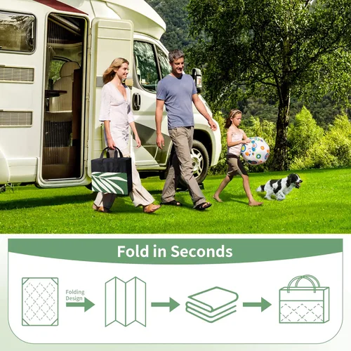 Miniatura 7 de GENIMO - Tapete reversible e impermeable para exteriores, en oferta, de paja de plástico, para áreas grandes, campamentos, RV, pícnics, terrazas