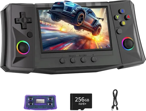Miniatura 10 de FVBADE [50000 en 1] R50S Ultra Consola de juegos portátil 4.5 pulgadas IPS Pantalla Mini consola retro 4000mAh Arcade de bolsillo portátil 45+