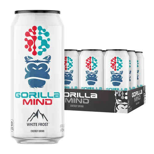 Miniatura 8 de Gorilla Mind Bebida energética Energía inigualable · Enfoque amplificado N-acetil-L-tirosina, alfa-GPC, 200 mg de cafeína, uridina, azafrán 0