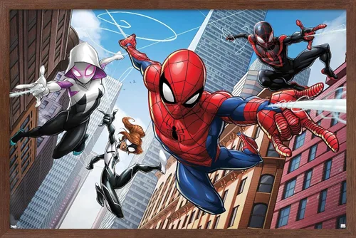 Miniatura 5 de Trends International Marvel Comics - Póster de pared de Spider-Man - Web Heroes, 22.375 x 34 pulgadas, versión sin marco