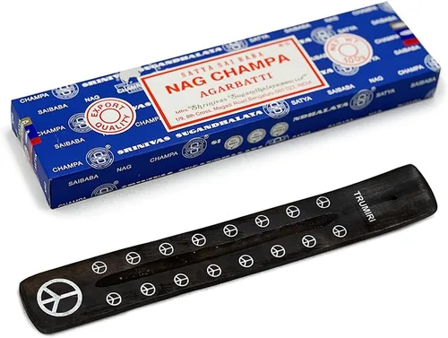 Miniatura 6 de TRUMIRI Paquete de soportes para incienso con varillas de incienso Satya Sai Baba Nagchampa de 3.53 oz (100 g) - Paquete de 1