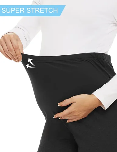 Miniatura 7 de Tapata Pantalones de maternidad para mujer de 28, 30, 32 pulgadas, corte de bota, pantalones de vestir con bolsillos sobre el vientre, pantalones