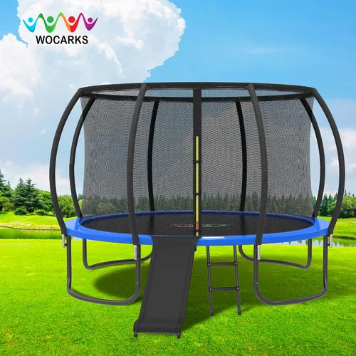 Miniatura 3 de Almohadilla para Trampolín, 10ft 12ft 14ft 15ft 16ft Almohadilla de Seguridad de Repuesto para Trampolín, Impermeable y Resistente al Desgarro Azul