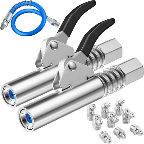 Miniatura 7 de Acoplador de pistola de engrase, accesorios para pistola de engrase, lubricante de bloqueo y liberación rápida, puntas de boquilla de pistola