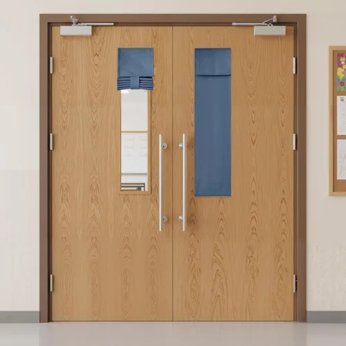 Miniatura 79 de RYB HOME 2 Paneles Cubierta de Ventana de Puerta de Aula, Persianas Opacas para Ventanas y Puertas de Aula Cubierta Persianas de Confinamiento