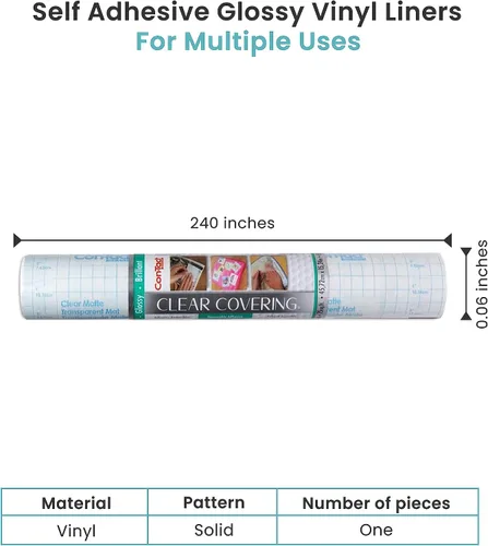 Miniatura 2 de Con-Tact Brand Creative Cubierta Transparente Autoadhesiva, Forro Versátil y Adhesivo para Estanterías, Película de Privacidad Ideal, Vinilo