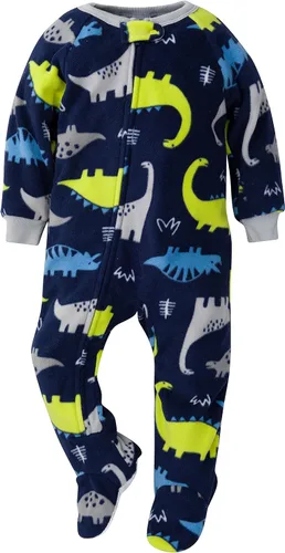 Miniatura 2 de Gerber Baby Boys' Toddler Loose Fit Flame Resistant Fleece Footed Pajamas 2-Pack