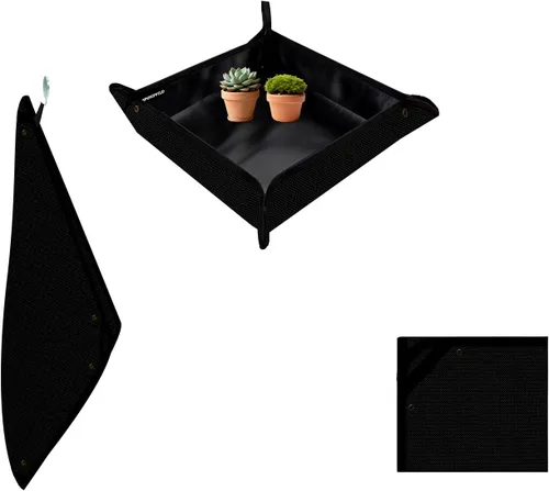 Miniatura 23 de Tapete grande de trasplante de plantas, tapete grueso impermeable para macetas, tapete de jardinería para suculentas, tapete portátil