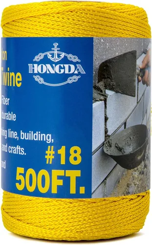 Miniatura 37 de HONGDA Cuerda de nailon, cuerda de nailon trenzado #18 de 250 pies, perfecta para trabajos de mampostería y para el diseño de construcción general