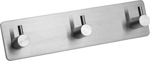 giti island Ganchos autoadhesivos para toallas de baño, níquel cepillado para colgar en la pared, colgador de baño, pelar y mate, gancho para