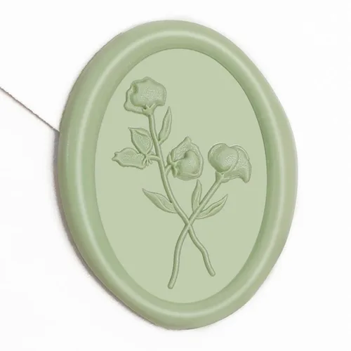 Miniatura 21 de UNIQOOO Adhesivos de sello de cera – (3 diseños en 1 unidad) para invitación de boda, 60 calcomanías autoadhesivas, perfectas para invitación