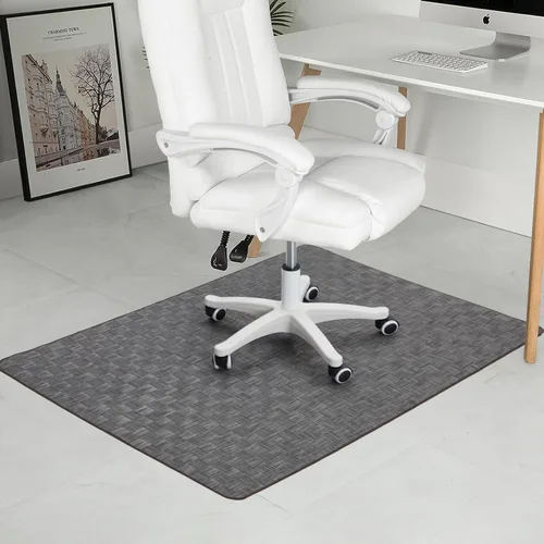 Miniatura 16 de Alfombrilla para Silla para Piso de Madera Dura y Baldosas, 47" x 60" Alfombrilla de Oficina Resistente para Sillas con Ruedas, Antideslizante, Sin