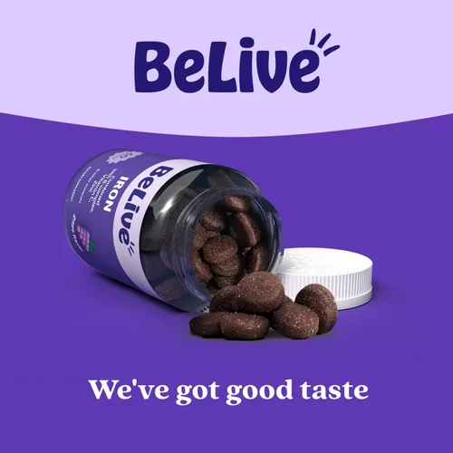 Miniatura 8 de BeLive Gomitas de hierro, suplemento multivitamínico de hierro con vitamina C, A, B y zinc, apoya el oxígeno en sangre, suplementos veganos