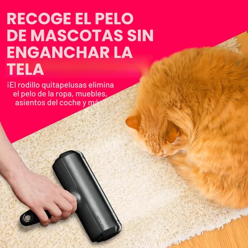 Miniatura 5 de ChomChom Roller Removedor de pelo de mascotas – Rodillo de pelusa reutilizable de tamaño original para gatos y perros en muebles, sofá, alfombra