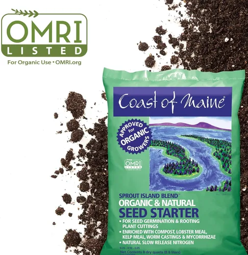 Miniatura 6 de Coast of Maine, 8qt (paquete de 4) Sprout Island Blend, iniciador de semillas orgánicas y naturales para germinación de semillas y esquejes