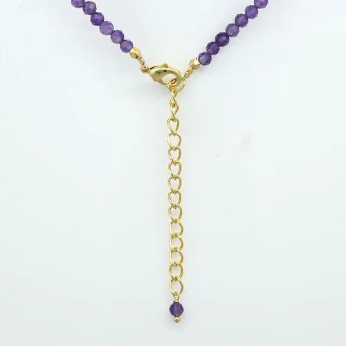 Miniatura 66 de Gempires - Collar de cuentas de piedras naturales hechas a mano, joyería de cristal hipoalergénica de 20 pulgadas, chapado en oro, joyería de moda