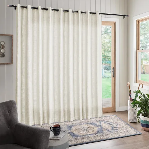 Miniatura 3 de Frelement Paneles de cortinas de lino hechos a medida para sala de estar, dormitorio, sala de reuniones, cortinas extralargas para techo alto